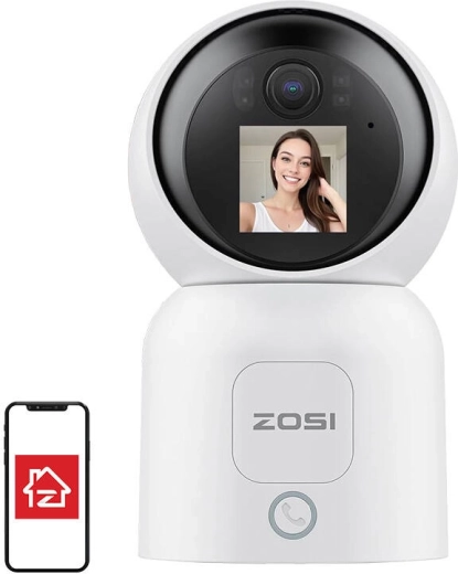 notranja Wi‑Fi IP kamera 4MP ZOSI C519M (2,4/5 GHz, nočni vid, dvosmerni zvok)