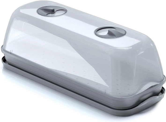 Sejalnik s pokrovom 51,5 × 19,6 × 18,5 cm, siv