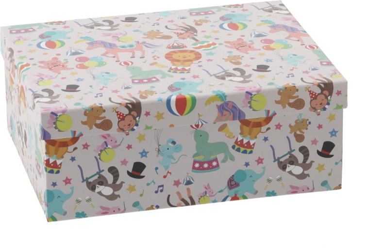 Gift box with animal motif 35.8 × 28.7 × 13.8 cm
