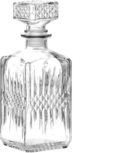 Steklena karafa 855 ml z zamaškom s tesnilom