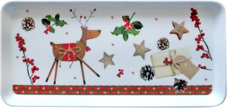 Servirni pladenj TORO z jelenom 35 × 16,5 cm