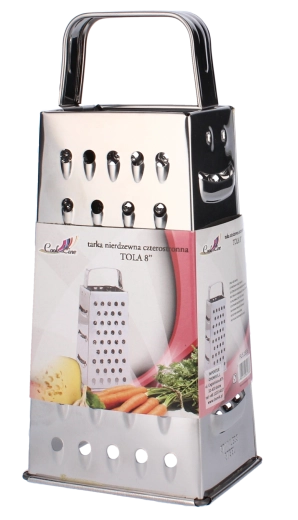 Štiristranski nerjavni ribežen Tola 21 cm