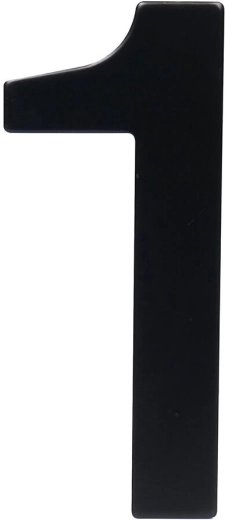 Hišna številka 1, 95 mm, nerjaveče jeklo, črna mat