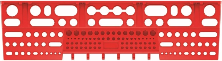 Nosilec za orodje za panele BINEER, 580 × 158 mm, rdeč