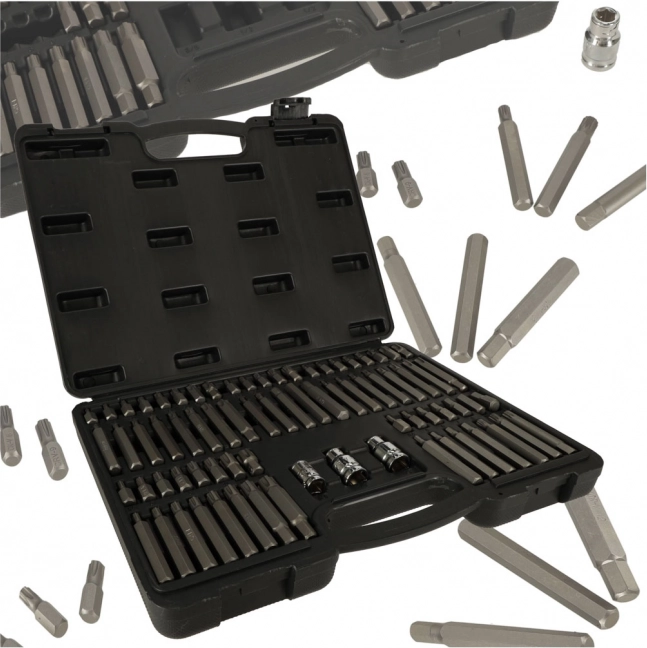 Komplet vijačnih nastavkov za akumulatorski vrtalnik in ragljo 75 kos v kovčku KAFUWELL