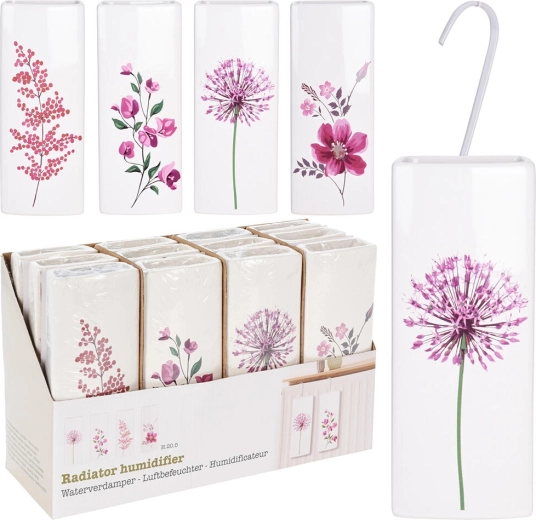 Keramični izparilnik za radiator Cvetlice, 20,5 × 8 × 3,5 cm