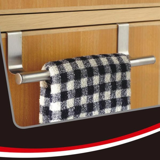 Viseči nosilec za kuhinjske krpe iz nerjavečega jekla 23,5 × 8 × 6 cm