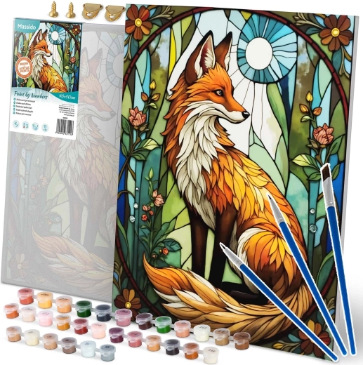 Slikanje po številkah 40 × 50 cm – lisica MASSIDO