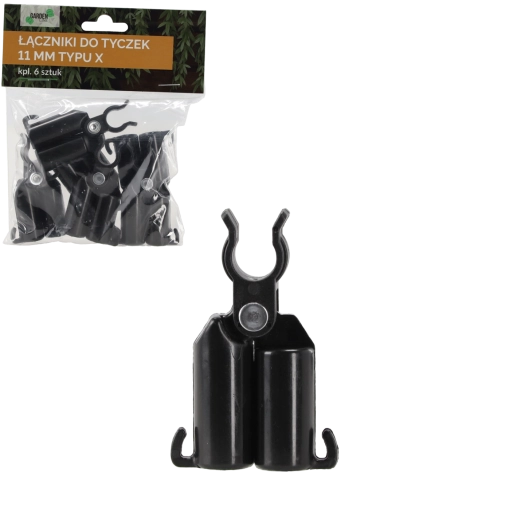 Komplet 6 križnih spojk za vrtne palice 11 mm