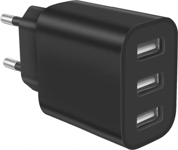 Zmogljiv omrežni polnilec 3× USB 5V 3,4A