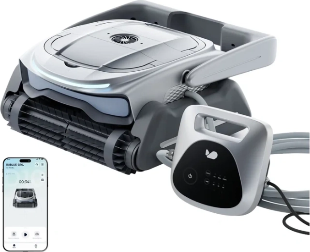 Robotski čistilec bazena Bublue D10P z inteligentnim sledenjem