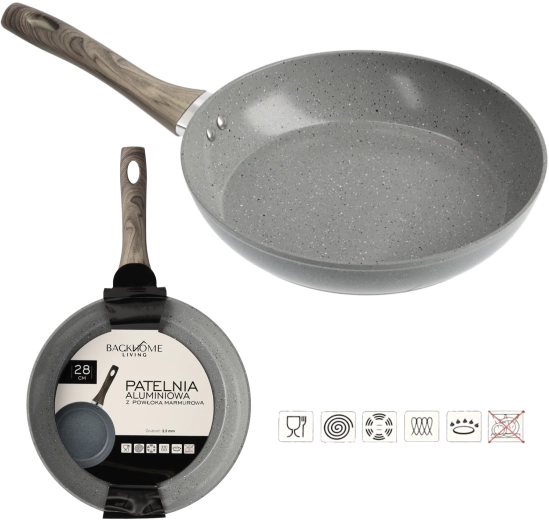 Aluminijasta ponev z marmornim premazom 28 cm