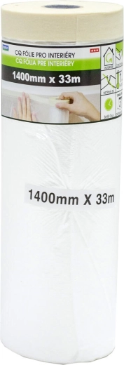 Krilni trak s folijo 140 × 33 m za notranjost, samolepilni