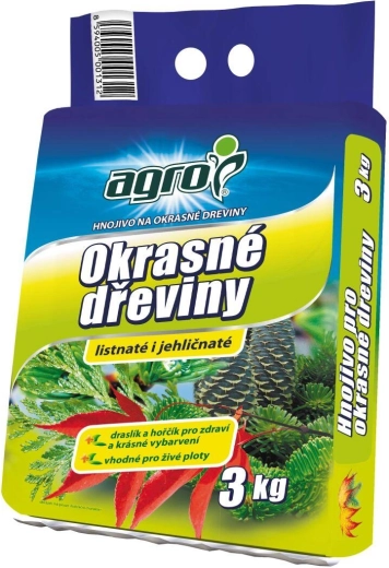 Gnojilo za okrasne lesnate rastline 3 kg AGRO