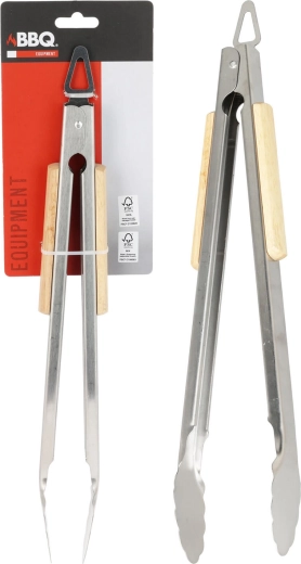 Nerjaveče žar klešče z lesenim ročajem 37,5 cm