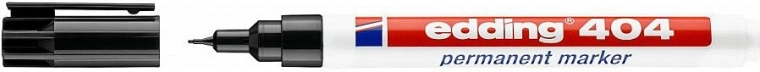 Permanentni označevalnik Edding 404 črn z ekstra finim vrhom