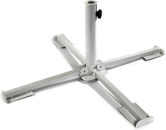 Kovinsko stojalo za senčnik – belo