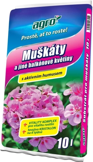 Substrat za pelargonije 10 l Agro