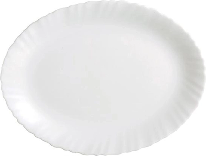 Ovalni krožnik Titan iz opalnega stekla 36 cm