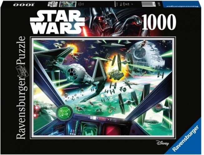 Ravensburger sestavljanka Star Wars: Kokpit X-Wing, 1000 koščkov
