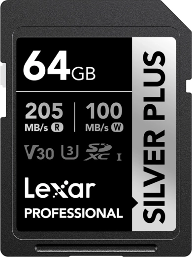 Pomnilniška kartica Lexar Professional Silver Plus SDXC 64 GB