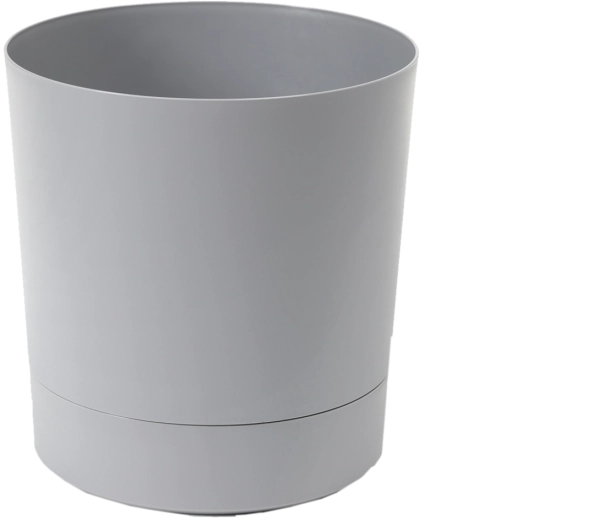 Lonec za rože s podstavkom AURA 32,5 cm siv