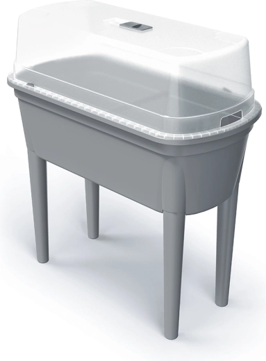 Setevnik s polikarbonatnim pokrovom BLOOMO 77,5 cm – sivi kamen