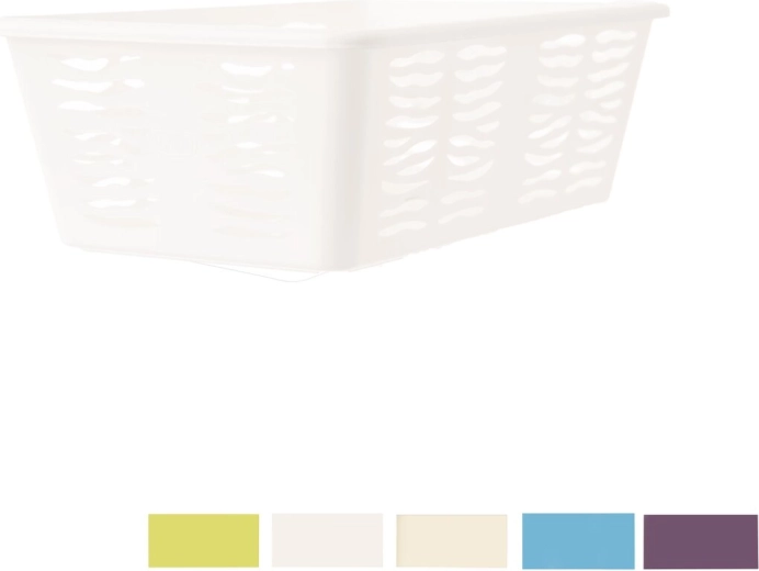 Odlagalna košara Zebra – plastični organizator, mešane barve 25 × 15,8 × 8,1 cm