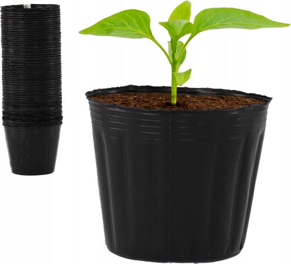 Komplet 100 lončkov za predvzgojo sadik 7,5 × 6,7 cm