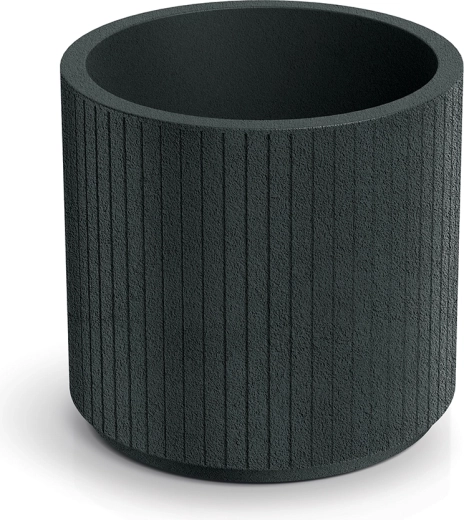 Cvetlični lonec Coro Round 40 cm temno siv