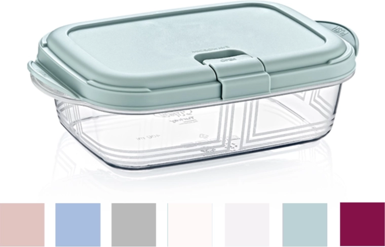 Posoda za živila 1,1 l s pokrovom push-up HOBBY LIFE