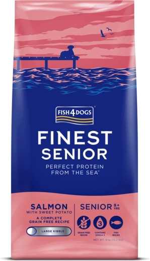 Fish4Dogs briketi za velike starejše pse losos s sladkim krompirjem 6 kg