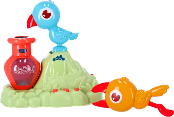 Igrača za agilnost ptic, ki pije vodo