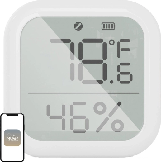 Moes ZigBee senzor temperature in vlažnosti z LCD-zaslonom