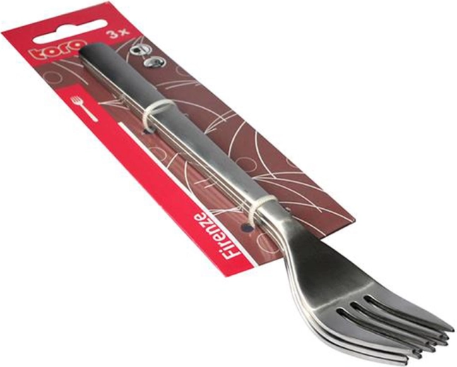 Nerjavna jedilna vilica TORO Firenze, set 3 kos