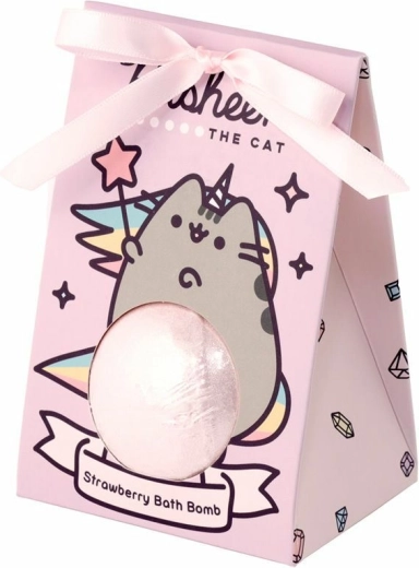 Pusheen The Cat fizzy bath bombs with strawberry scent, 6×55 g