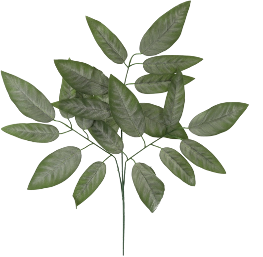 Umetna vejica z listi oreha, zelena, 72 cm