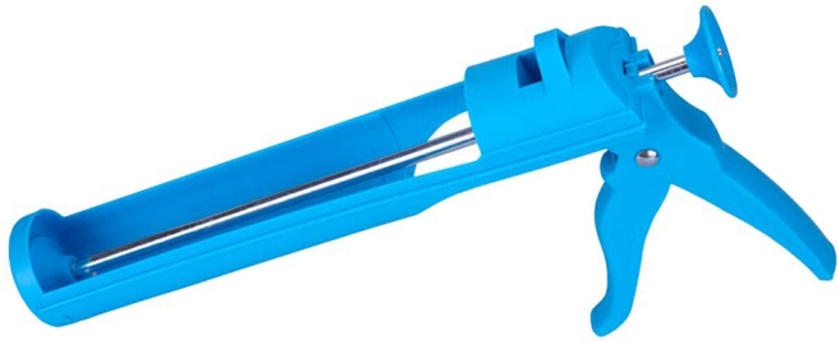 Semi-open caulking gun for 310 ml cartridges