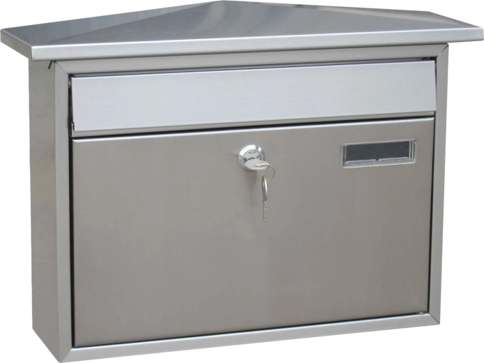 Nerjaveče jekleno poštno nabiralnik s koničasto strešico JAD