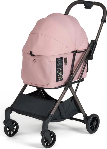 FIKAGO voziček za pse in mačke Mist Pink
