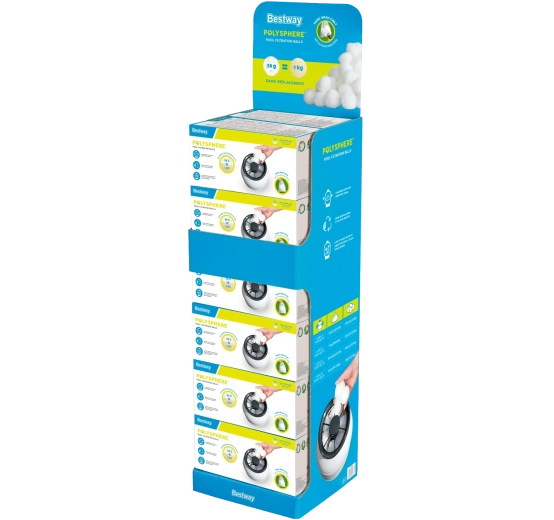 Filtrske kroglice BESTWAY Polysphere 500 g – stojalno pakiranje 12 kos