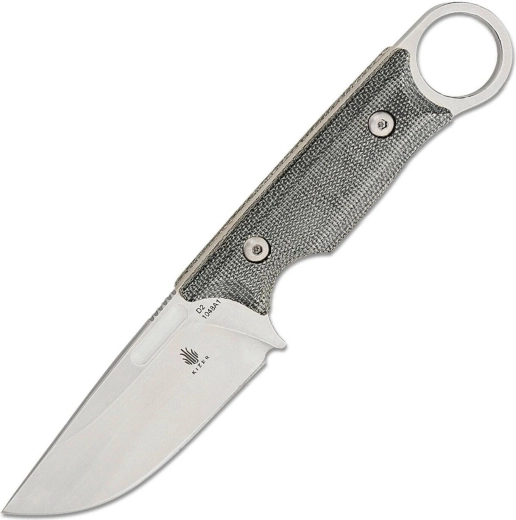 Kizer Cabox zunaj nož 8,5 cm, stonewash, siva micarta, Kydex tok