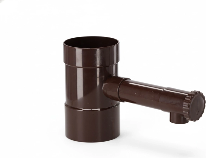 Rjav zbiralnik deževnice 100 mm