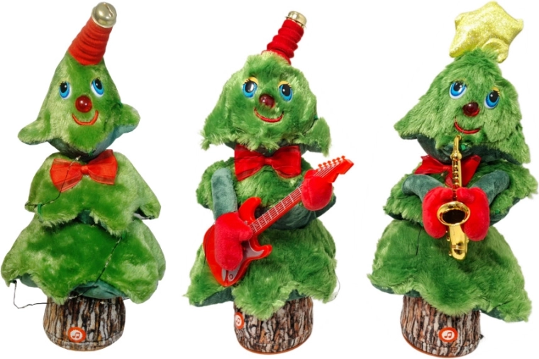 Plesoče in govoreče božično drevesce z angleškimi kolednicami