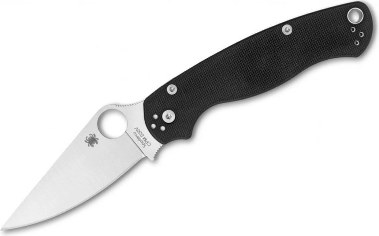 Žepni nož Spyderco Para Military 2, črn G10, satinirana rezila 8,7 cm