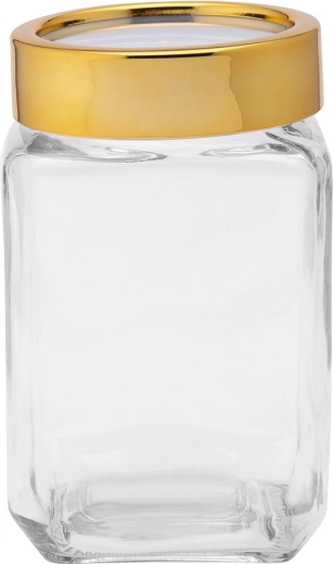 Steklen kozarec ALTOM DESIGN 700 ml z zlatim pokrovom