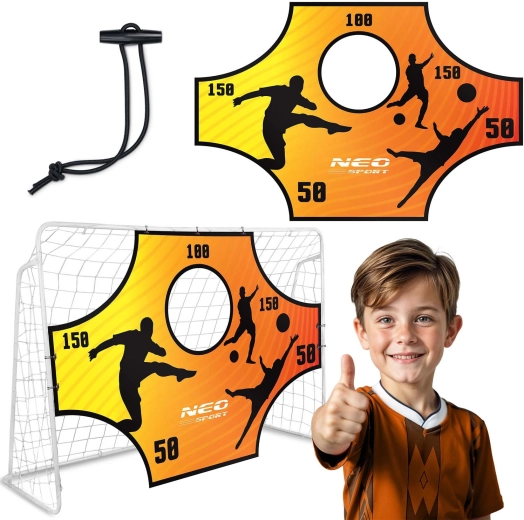 Trening ponjava za streljanje na nogometni gol Neo-Sport 180 x 120 cm
