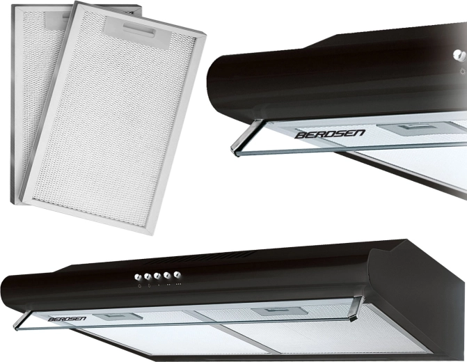 Podomestna kuhinjska napa 60 cm BERDSEN BE-10A črna