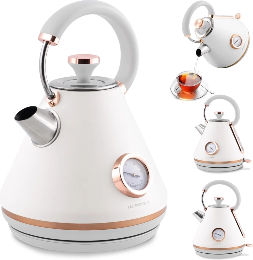 Električni grelnik vode s termometrom 1,7 l BERDSEN bel