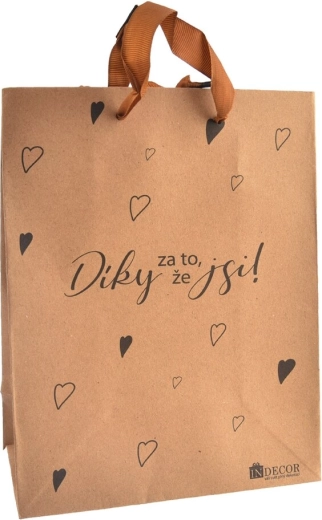 Darilna vrečka »Hvala, ker si« (26 × 10 × 32 cm)